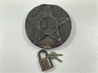 US Marker, USN Lock with keys