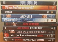 10 Lightly Used DVD's