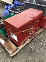 E2 (Red) Metal toolbox with machinist tools