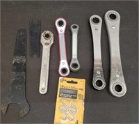 Lot of Geared Wrenches & More