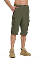 Men's Hiking Cargo Shorts Green XL