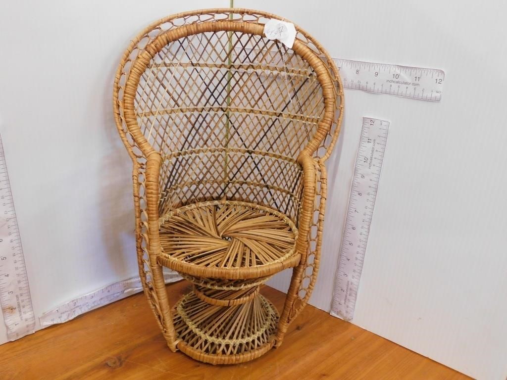 CHILDS  DOLL RATTAN CHAIR