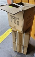 2 BOXES OF PLASTIC HANGERS