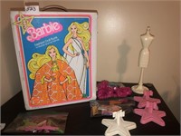 Barbie case and misc Barbie and doll accessories