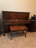 Monarch Upright Piano w/ Bench