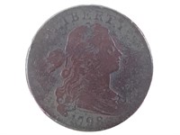1798 Large Cent, Second Hair Style