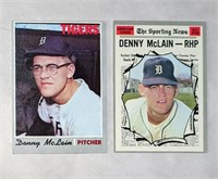 1970 Denny McLain Topps & Sporting News All Star
