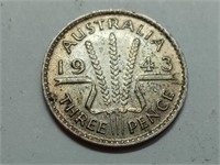 OF) better condition 1943 Australia silver three