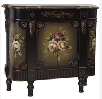 DARK ANTIQUE FLORAL CABINET 7014-MB (ONE OF THE
