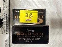 (2) GOLD DOT 357 SIG, 125 GR BULLETS