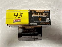 (3) GOLD DOT, 30 SUPER CARRY, 115 GR BULLETS