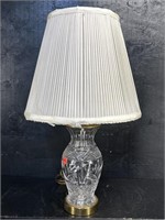 WATERFORD 'RING OF KERRY' CRYSTAL TABLE LAMP