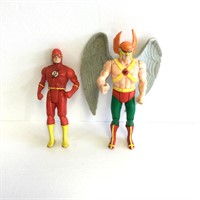 Vintage Flash & Hawman Action Figures