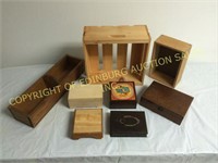 LOT - ASSORTMENT OF WOODEN BOXES