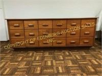 ANTIQUE 18 DRAWER SEED CABINET