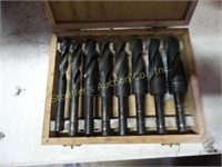 Box of Large Diameter Drill Bits Largest is 4"