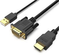 BENFEI VGA to HDMI Cable with
