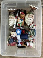 Assorted Bin of Christmas Items