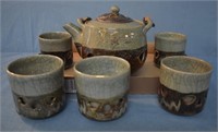 Asian Pottery Tea Set