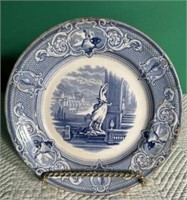 Blue and White China Plate