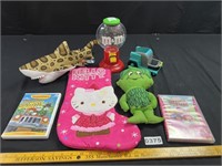 Candy Dispenser, DVDs, Plush, More