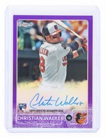 #095/250 CHRISTIAN WALKER AUTO BASEBALL CARD