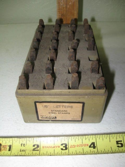 Hanson 1/8" Letters Standard Steel Stamps