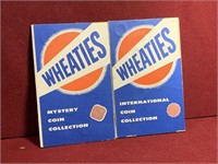 VINTAGE WHEATIES ADVERTISING COIN BOOKS FOREIGN