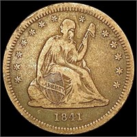 1841-O Seated Liberty Quarter NICELY CIRCULATED