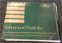 1993 Ford Taurus/Sable Electrical Vacuum Manual