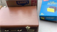 Leather Briefcase, 100sbOf Assorted Folders, Note