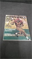 1968 OJ SIMPSON INSIDE FOOTBALL MAGAZINE