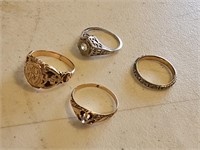 10K H LADIES RING, & LADIES RING -UN MARKED &