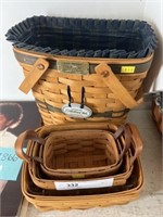 (4) Longaberger Baskets