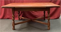Hard Rock Maple dining table with extender ends