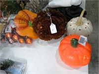 Variety Small Pumpkin Decor Lot