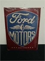 12.5 x 16-in metal Ford Motors sign
