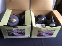 Two Boxes of Used Solar Lights