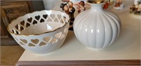 Lenox small bowl & vase