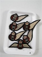 TRAY: 6 ASST. RCAF PATCHES