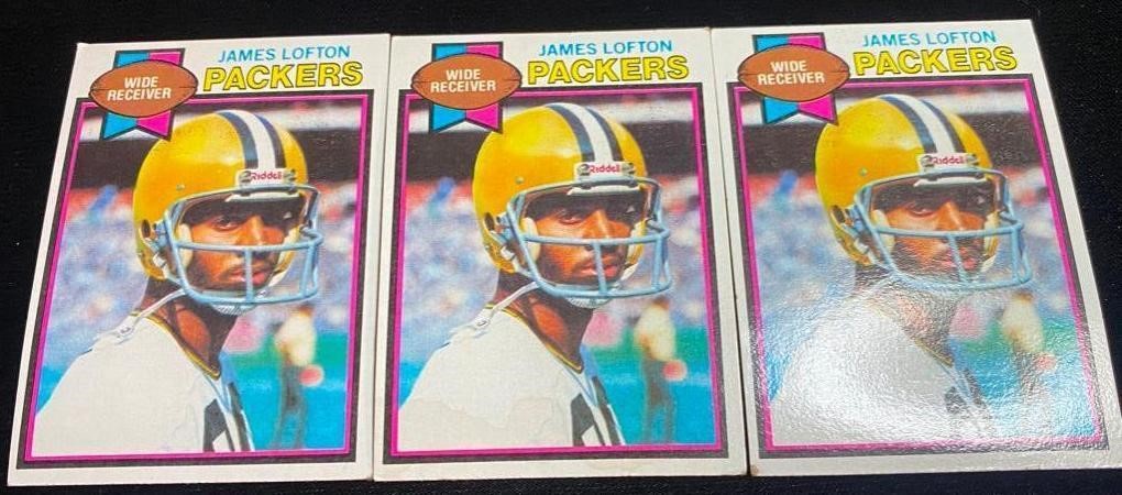 Lot of James Lofton Topps Cards