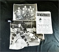 TERRY SAWCHUCK AUTOGRAPHED RED WINGS PHOTO