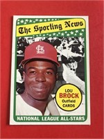 1969 Topps Lou Brock All-Star Card HOF 'er