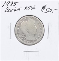 1895 Silver Barber Quarter