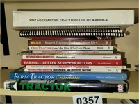 Books (mostly tractors)
