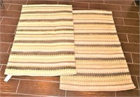 Striped Chindi Cotton Blend Rugs