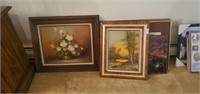 2 framed paintings