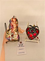 Mackenzie-Childs Tartastic Heart ornament