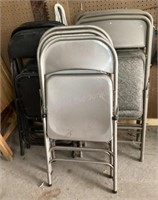 12 Metal Folding Chairs