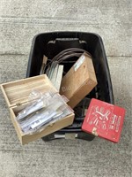 Box of Band Saw Blades, Molding Cutter and